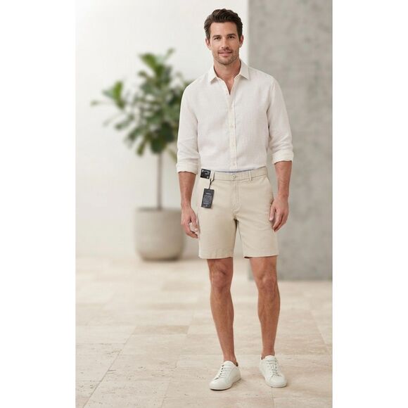 Daniel Cremieux Other - Cremieux Men's Classic Cream Shorts Size 38 NWT Brand New With Tags